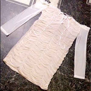 Dress ruched detail